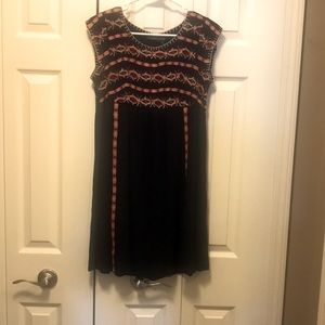 Sleeveless midi dress.  Side zipper.